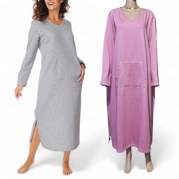 Blair Dresses Nwot Blair Fleece Pullover Lounger Dress Poshmark